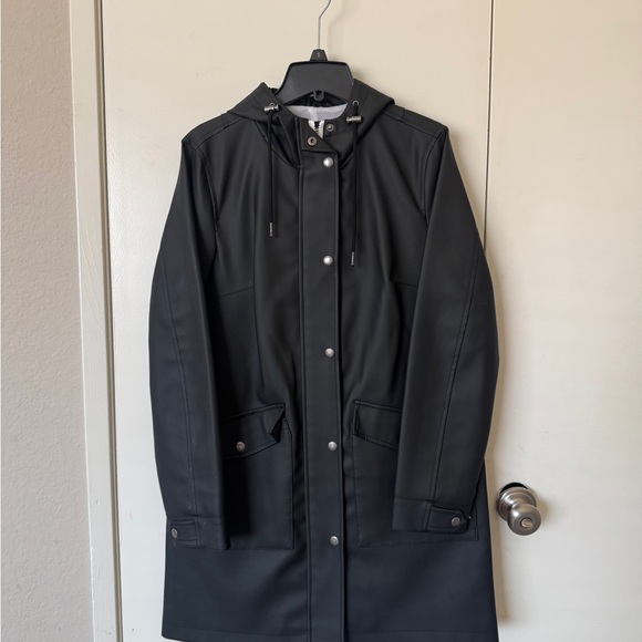 Levi's Black Hooded Trench Coat - Picture 1 of 3